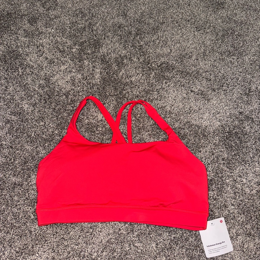 Lululemon Athletica Energy Bra in Red
